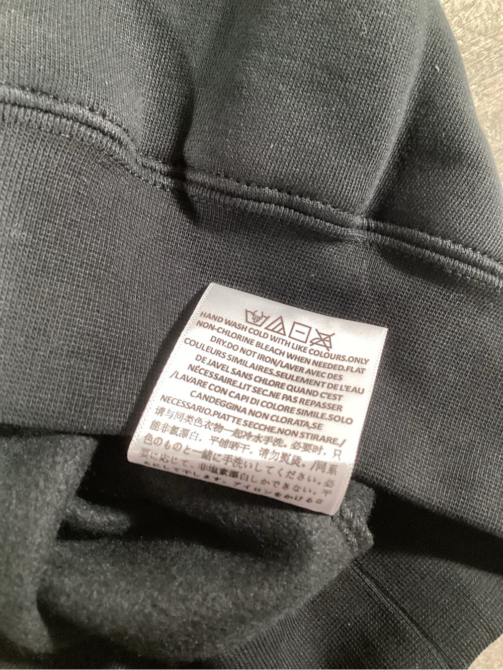 Fear Of God Essentials Hoodie Stretch Limo Black XXS Pullover NWT - Picture 8 of 11